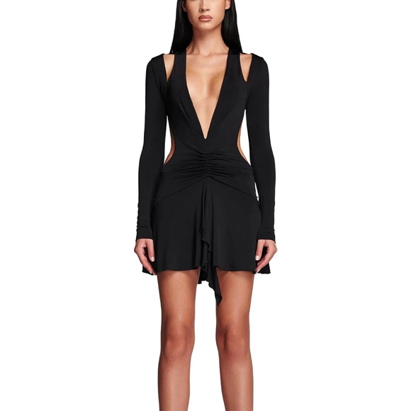 I.AM.GIA Dresses & Skirts - I AM GIA Dress ORSON LONG SLEEVE Micro Mini Black Club Party Sz XS
